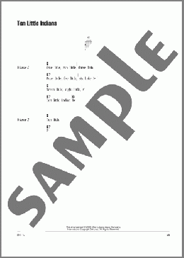 Ten Little Indians(Septimus Winner) 楽譜 ギター（コード） ダウンロード