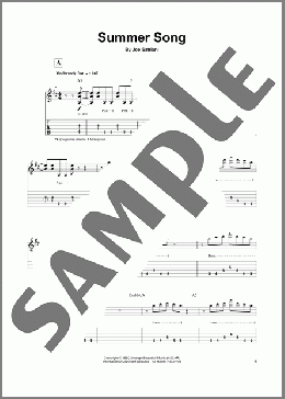 Summer Song(Joe Satriani) 楽譜 ギタースコア ダウンロード