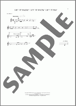Let It Snow! Let It Snow! Let It Snow!(Jule Styne/Sammy Cahn/Sammy Cahn & Julie Styne) 楽譜 クラリネット ダウンロード