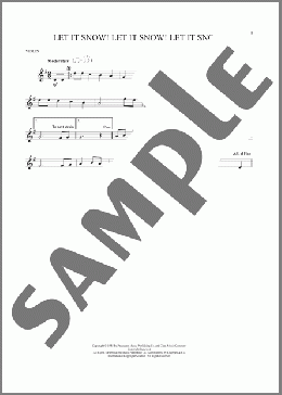 Let It Snow! Let It Snow! Let It Snow!(Jule Styne/Sammy Cahn/Sammy Cahn & Julie Styne) 楽譜 バイオリン ダウンロード