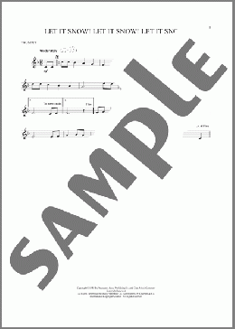 Let It Snow! Let It Snow! Let It Snow!(Jule Styne/Sammy Cahn/Sammy Cahn & Julie Styne) 楽譜 トランペット（ソロ） ダウンロード