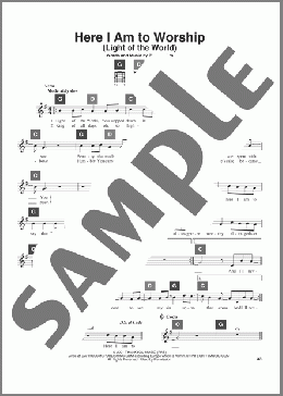 Here I Am To Worship (Light Of The World)(Tim Hughes/Phillips, Craig & Dean/Travis Perry) 楽譜 その他 ダウンロード