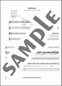 Sickman(Alice In Chains) 楽譜 ギター（ソロ） ダウンロード