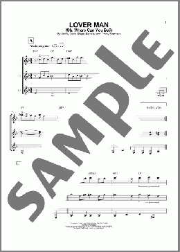 Lover Man (Oh, Where Can You Be?)(Billie Holiday) 楽譜 ギターアンサンブル ダウンロード