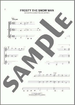 Frosty The Snow Man(Jack Rollins/Steve Nelson) 楽譜 ギターアンサンブル ダウンロード