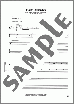 I Can't Remember(Alice In Chains) 楽譜 ギター（ソロ） ダウンロード