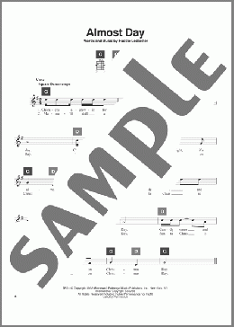 Almost Day(Huddie Ledbetter/Travis Perry) 楽譜 その他 ダウンロード