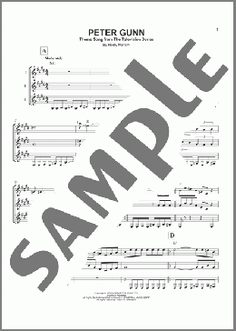 Peter Gunn(Henry Mancini) 楽譜 ギターアンサンブル ダウンロード