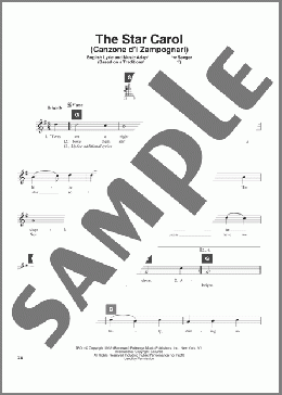 The Star Carol (Canzone D'i Zampognari)(Peter Seeger) 楽譜 その他 ダウンロード