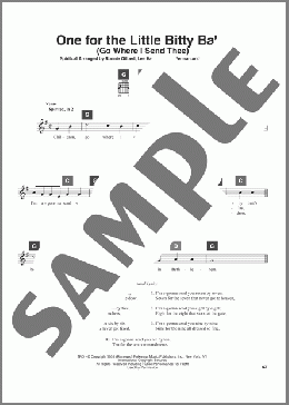 One For The Little Bitty Baby (Go Where I Send Thee)(Ronnie Gilbert/Travis Perry) 楽譜 その他 ダウンロード