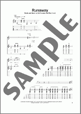 Runaway(Del Shannon) 楽譜 ギター（ソロ） ダウンロード