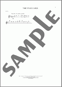 The Star Carol(Alfred Burt/Wihla Hutson) 楽譜 フルート ダウンロード