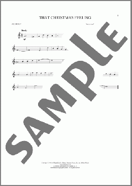 That Christmas Feeling(Bennie Benjamin) 楽譜 クラリネット ダウンロード
