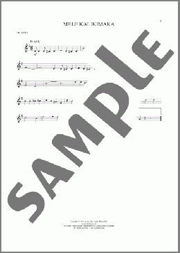 Mele Kalikimaka(Bing Crosby) 楽譜 トランペット（ソロ） ダウンロード