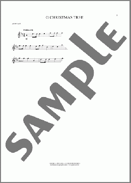 O Christmas Tree(Traditional German Carol) 楽譜 アルトサックス（ソロ） ダウンロード