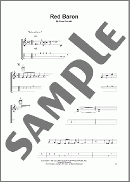 Red Baron(Vince Guaraldi) 楽譜 ウクレレ（ソロ） ダウンロード