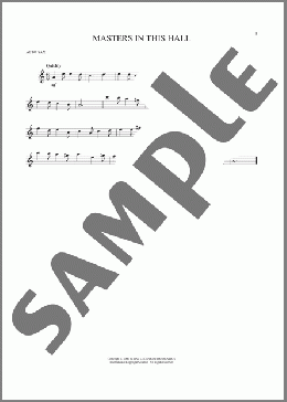 Masters In This Hall(Traditional English) 楽譜 アルトサックス（ソロ） ダウンロード
