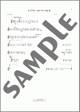 Little Saint Nick(The Beach Boys) 楽譜 クラリネット ダウンロード