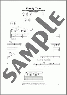 Family Tree(Megadeth) 楽譜 ギター（ソロ） ダウンロード