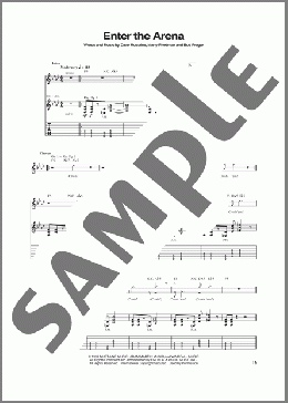 Enter The Arena(Megadeth) 楽譜 ギター（ソロ） ダウンロード