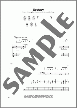 Ecstasy(Megadeth) 楽譜 ギター（ソロ） ダウンロード
