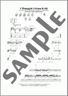 I Thought I Knew It All(Megadeth) 楽譜 ギター（ソロ） ダウンロード