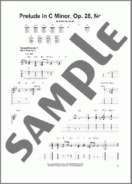 Prelude In C Minor, Op. 28, No. 20(Fryderyk Chopin) 楽譜 ギター（ソロ） ダウンロード