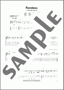 Rondeau(Jean-Joseph Mouret) 楽譜 ギター（ソロ） ダウンロード