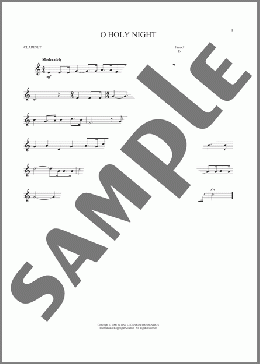 O Holy Night(Adolphe Adam/John S. Dwight (trans.)/Placide Cappeau  (French)) 楽譜 クラリネット ダウンロード