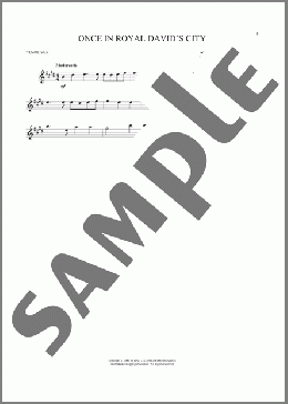 Once In Royal David's City(Henry J. Gauntlett) 楽譜 テナーサックス（ソロ） ダウンロード