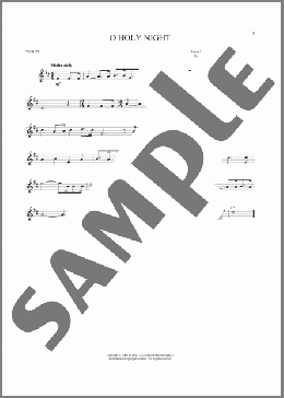 O Holy Night(John S. Dwight (trans.)/Placide Cappeau  (French)) 楽譜 バイオリン ダウンロード