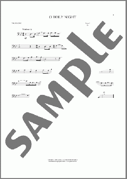 O Holy Night(Adolphe Adam/John S. Dwight (trans.)/Placide Cappeau  (French)) 楽譜 トロンボーン（ソロ） ダウンロード