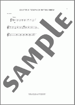 O Little Town Of Bethlehem(Lewis H. Redner/Phillips Brooks) 楽譜 トランペット（ソロ） ダウンロード