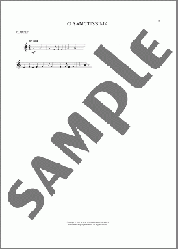 O Sanctissima(Sicilian Carol) 楽譜 クラリネット ダウンロード
