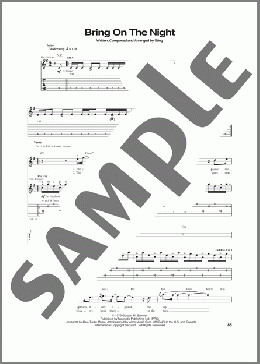 Bring On The Night(The Police) 楽譜 ギター（ソロ） ダウンロード