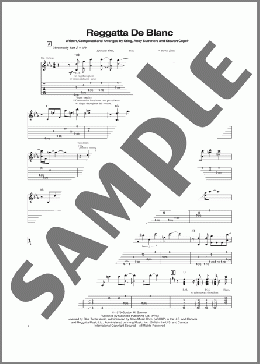 Regatta De Blanc(The Police) 楽譜 ギター（ソロ） ダウンロード