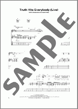 Truth Hits Everybody(The Police) 楽譜 ギター（ソロ） ダウンロード