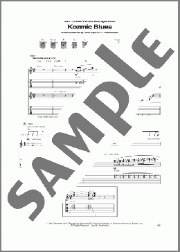 Kozmic Blues(Janis Joplin) 楽譜 ギター（ソロ） ダウンロード