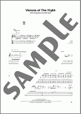 Visions Of The Night(The Police) 楽譜 ギター（ソロ） ダウンロード