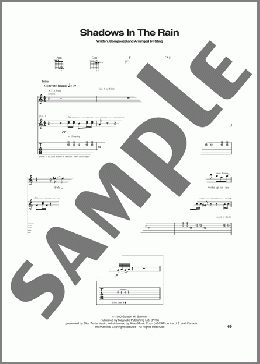Shadows In The Rain(The Police) 楽譜 ギター（ソロ） ダウンロード