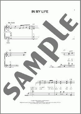 In My Life(The Beatles) 楽譜 その他 ダウンロード