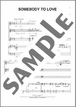 Somebody To Love(Queen) 楽譜 ピアノ & ボーカル ダウンロード