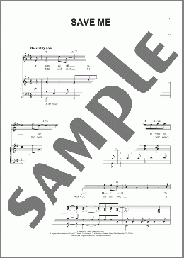 Save Me(Queen) 楽譜 ピアノ & ボーカル ダウンロード