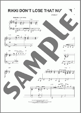 Rikki Don't Lose That Number [Jazz version](Steely Dan) 楽譜 ピアノ（ソロ） ダウンロード