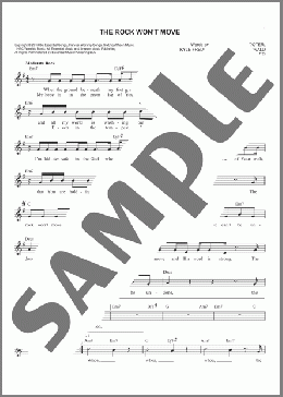 The Rock Won't Move(Vertical Worship) 楽譜 その他 ダウンロード