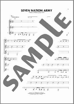 Seven Nation Army(White Stripes) 楽譜 ギターアンサンブル ダウンロード