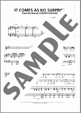 It Comes As No Surprise(Michael Korie/Amy Powers/Lucy Simon, Michael Korie & Amy Powers/Lucy Simon) 楽譜 ピアノ & ボーカル ダウンロード