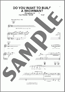 Do You Want To Build A Snowman? (from Frozen: The Broadway Musical)(Robert Lopez/Kristen Anderson-Lopez/Kristen Anderson-Lopez & Robert Lopez) 楽譜 ピアノ & ボーカル & ギター ダウンロード