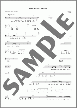 Make You Feel My Love(Bob Dylan/Adele) 楽譜 その他 ダウンロード