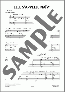 Elle s'appelle Naive(Claude Nougaro) 楽譜 ピアノ & ボーカル ダウンロード